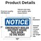 Signmission Emergency Boiler Shutoff Inside This Door, 10 in W x Rectangle, Vinyl Decal OS-2PACK-NS-D-710-L-11768 - alternate 6